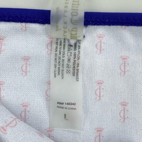 JUICY COUTURE Black Label Bikini Swimsuit Sz XL / Large - Picture 4 of 10